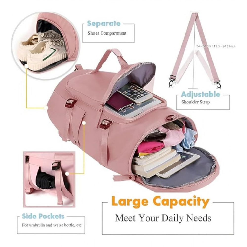 Generic 2 in 1 Travel Duffle Bag with Shoe Compartment (Multicolor) - Image 3