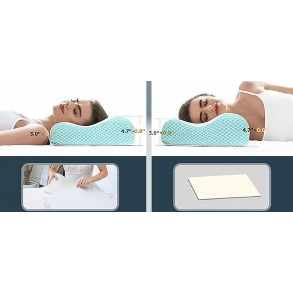 Generic Orthopedic Neck Pillow (Sky Blue) - Image 2