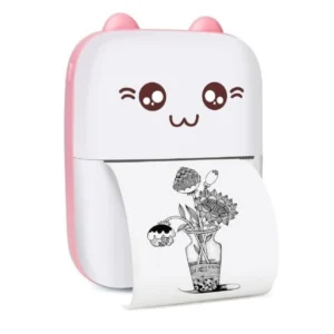 Generic Mini Printer (Pink-White)
