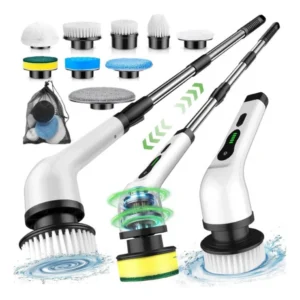 Generic 9 in 1 Cordless Electric Spin Scrubber (Multicolor)