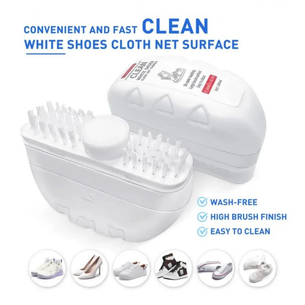 Generic Pack of 2 2 in 1 Shoe Cleaning Brush (White) - Image 4