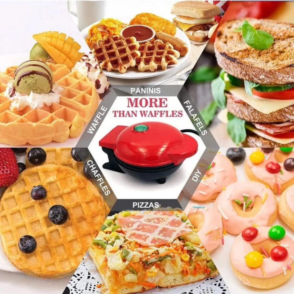 Generic Waffle Maker (Red) - Image 2