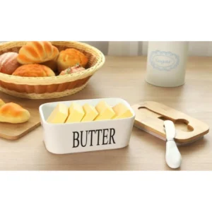 Generic Ceramic Butter Box (White)