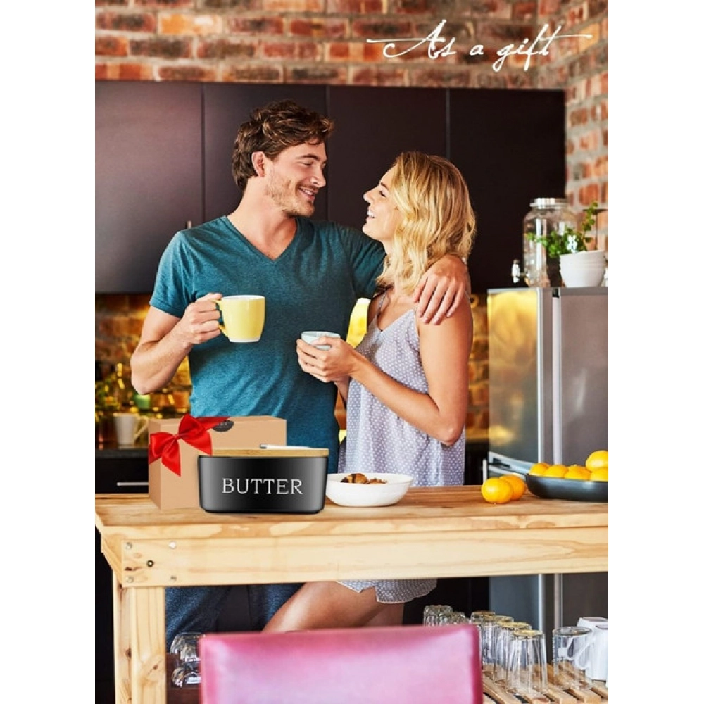 Generic Ceramic Butter Box (Black) - Image 4