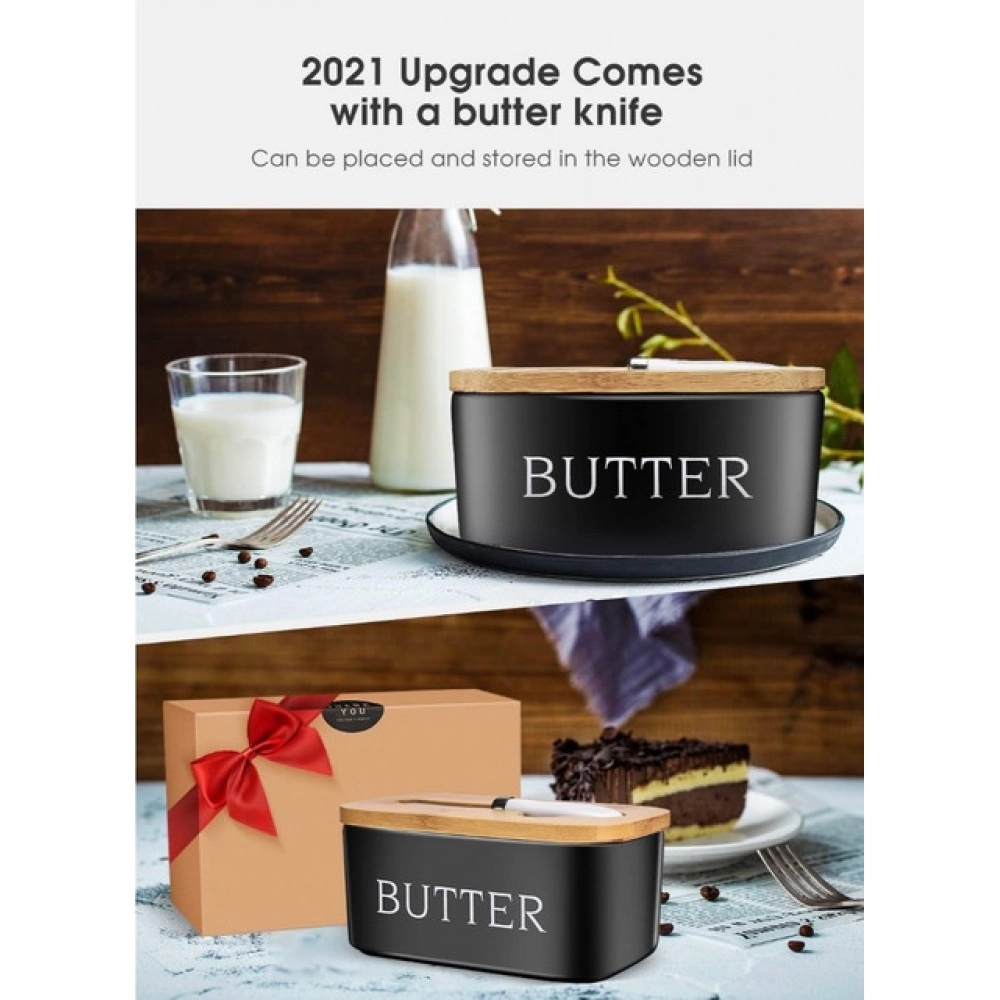 Generic Ceramic Butter Box (Black) - Image 3