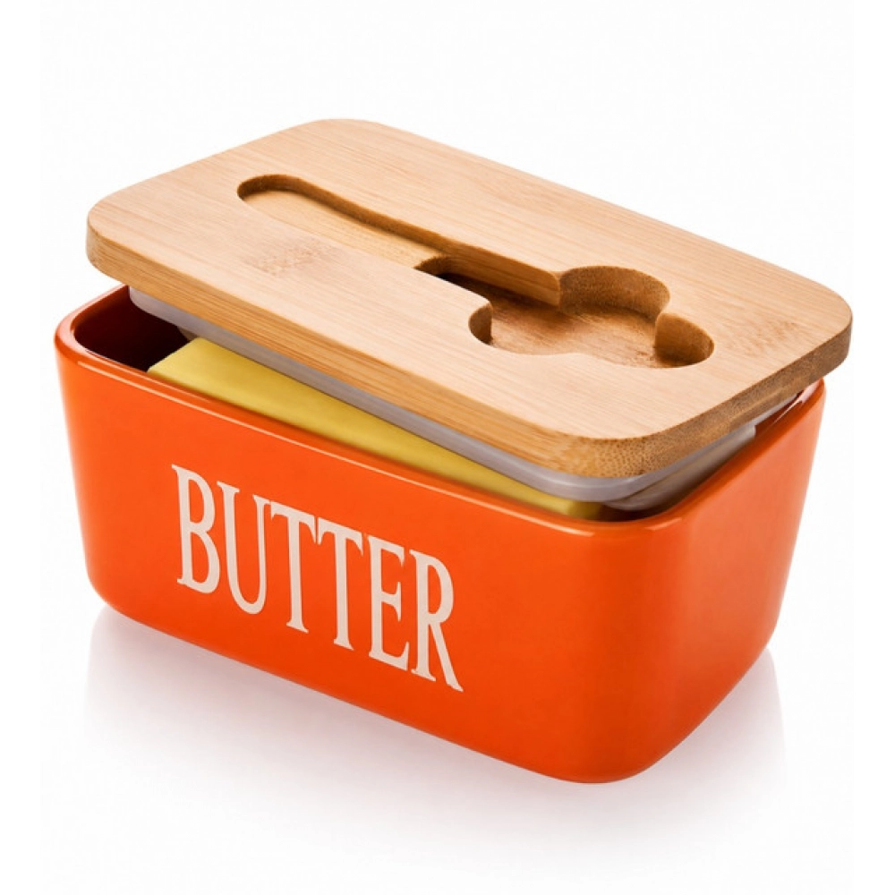 Generic Ceramic Butter Box (Orange) - Image 2