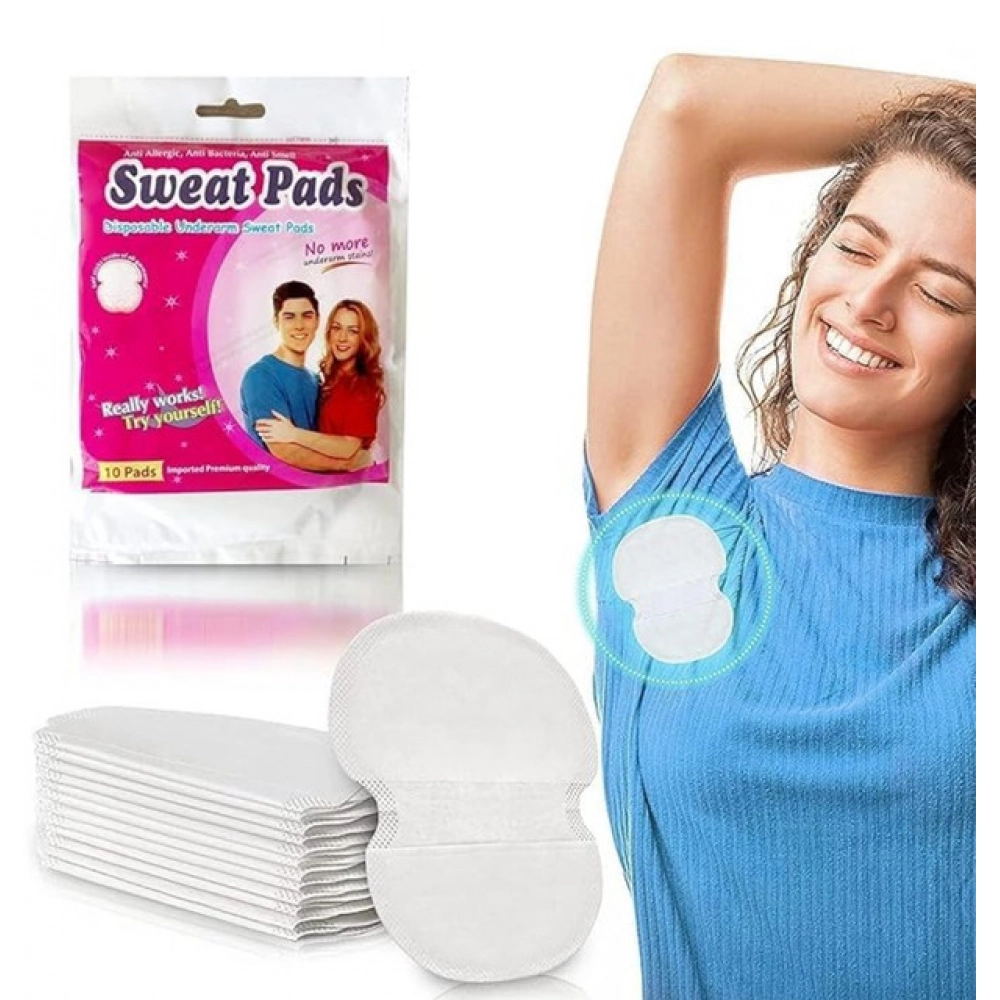Generic Pack of 3 Sweat Pads 10 PCS (White) - Image 4