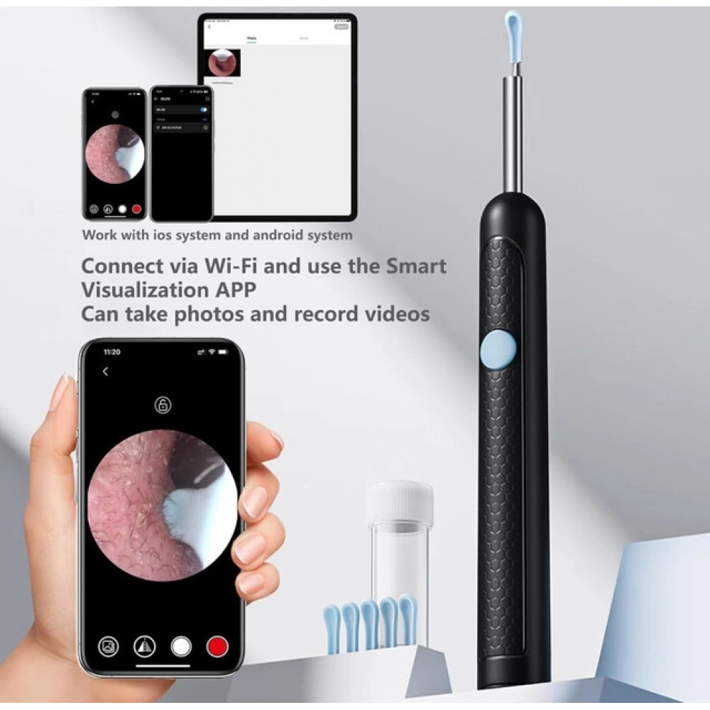 Generic Earwax Cleaner With Camera (Multicolor ) - Image 2