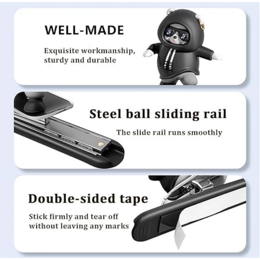 Generic Car Slidder Panda (Black) - Image 2