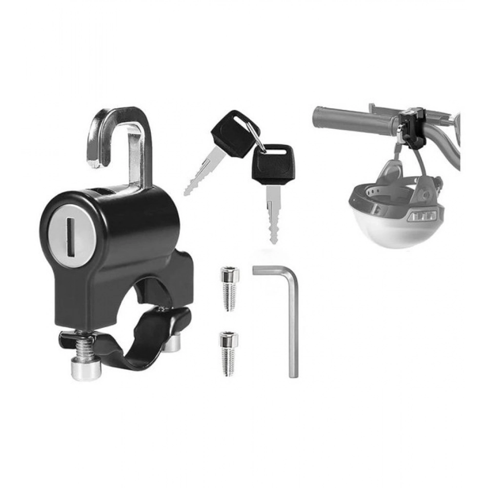 Generic Pack of 2 Motorcycle Helmet Lock (Black) - Image 5
