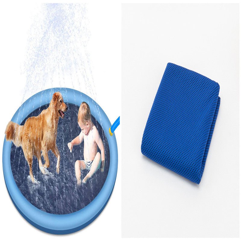 Non-Slip Splash Pad For Kids And Pet Dog Pool Summer Outdoor Water Toys Fun Backyard Fountain Play Mat - Image 17