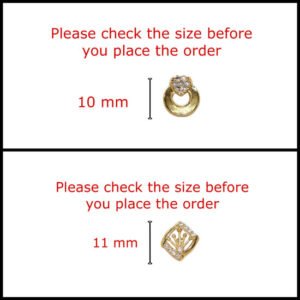Radiant Duo | Gold-Plated Cubic Zirconia Stud Earring Set | Set of 2 Pairs
